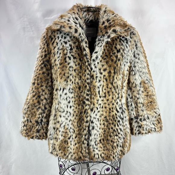 Kenna-T faux fur cheetah print jacket size XS - Picture 9 of 9